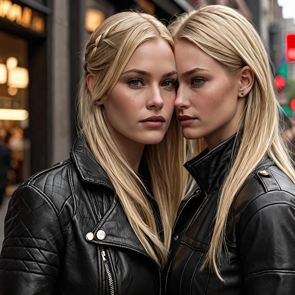 Blonde and Brunette