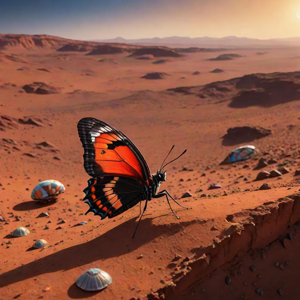 The Butterfly and the Beetle on Mars