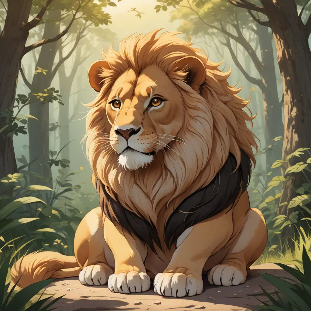 ライオン 動物ペン画No.14 鉛筆画 「ライオン」 Live drawing of LION