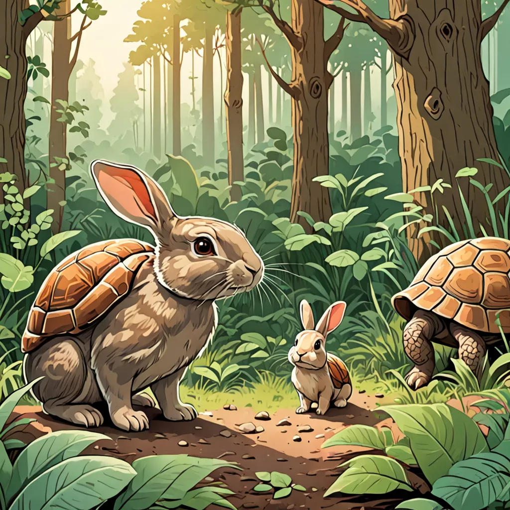The Rabbit and the Tortoise's Adventure