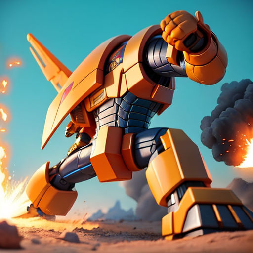 Autobot vs Dinosaur