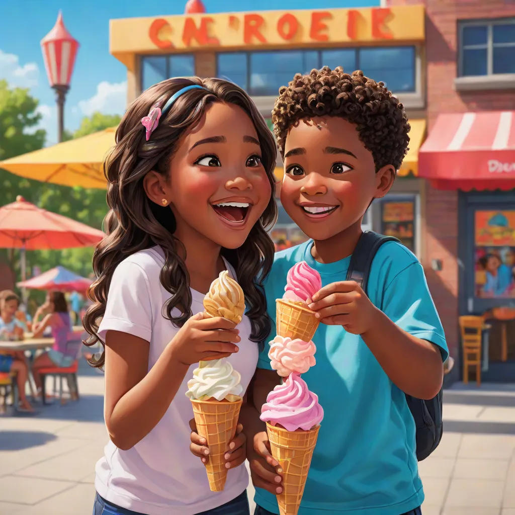 Derrick and Deja's Ice Cream Adventure