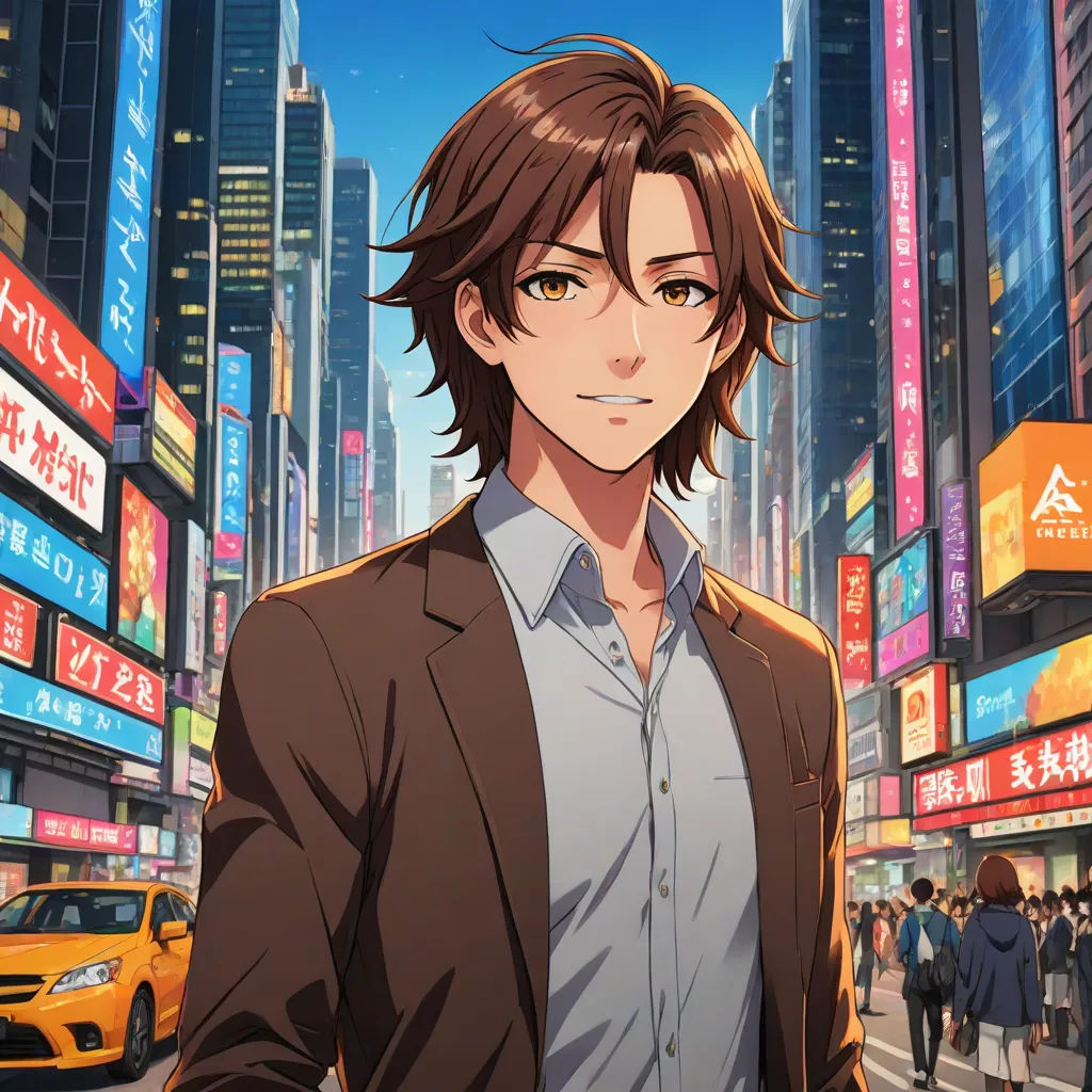 a man in a suit standing in front of a cityscape with a taxi cab in the foreground, official art, remodernism, a stock photo, Ai-Mitsu