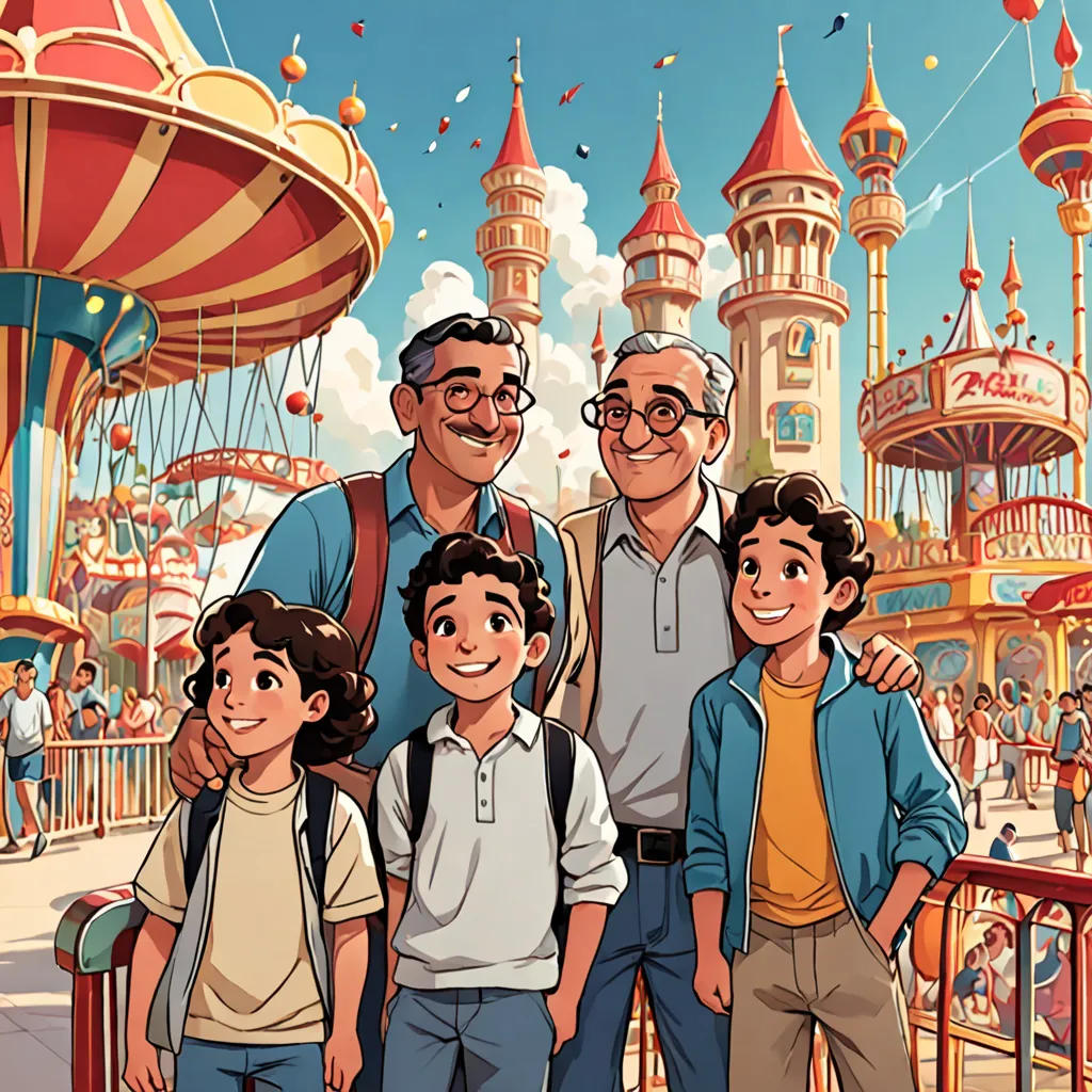 The Magical Adventure at Children's Amusement Park