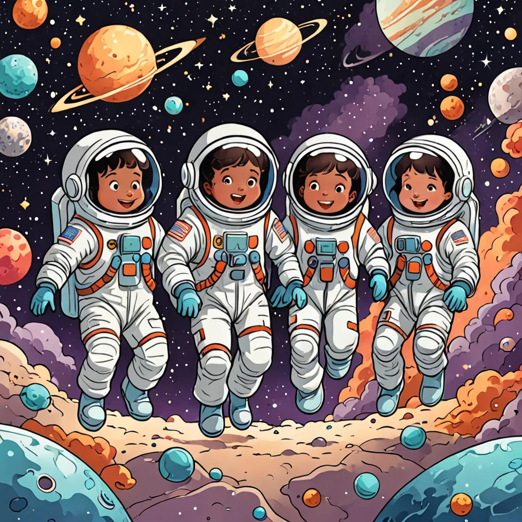 Adventures in Space Coloring Book