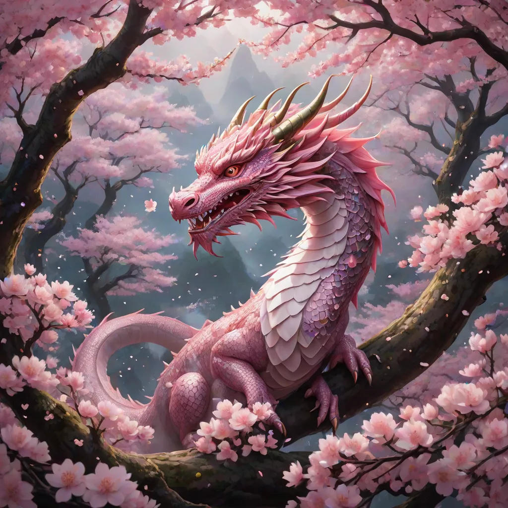 The Guardian of the Cherry Blossom Forest