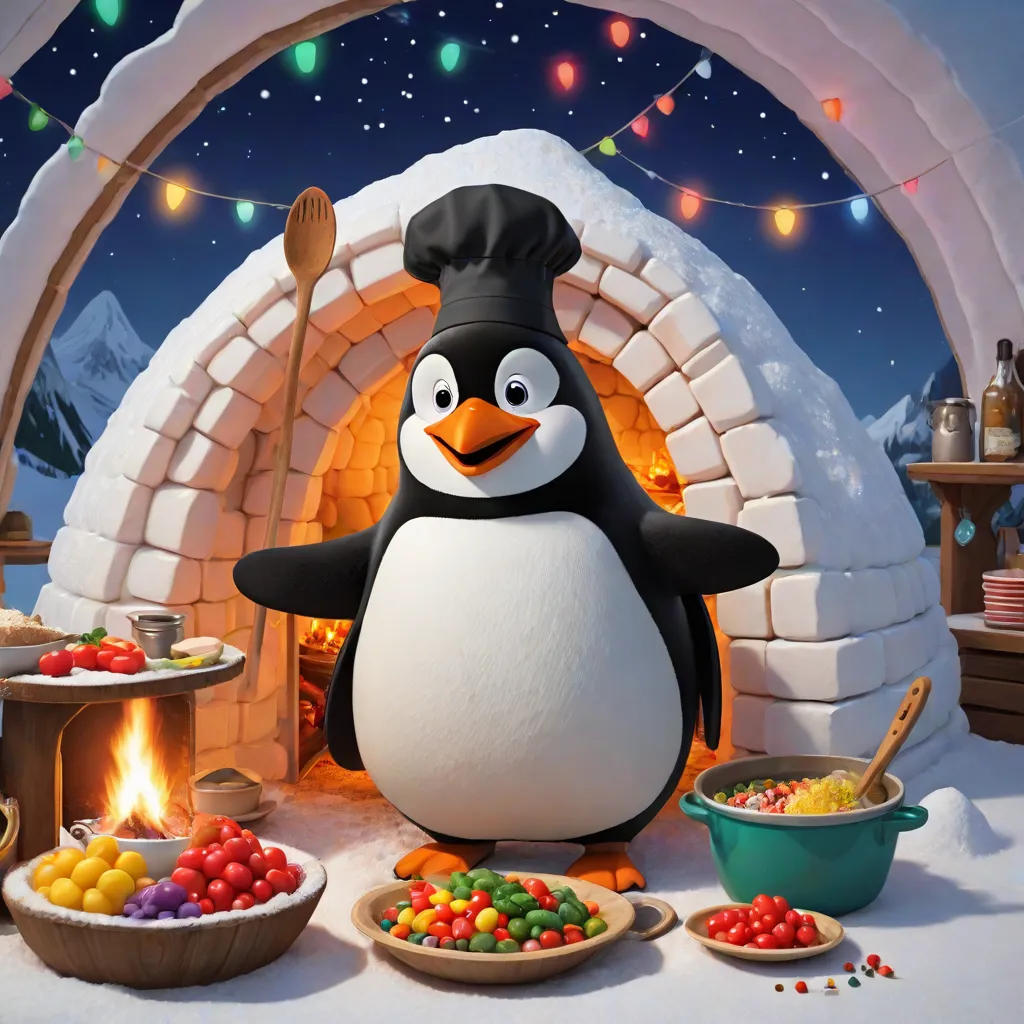 Pingu the Penguin Cooks the Food