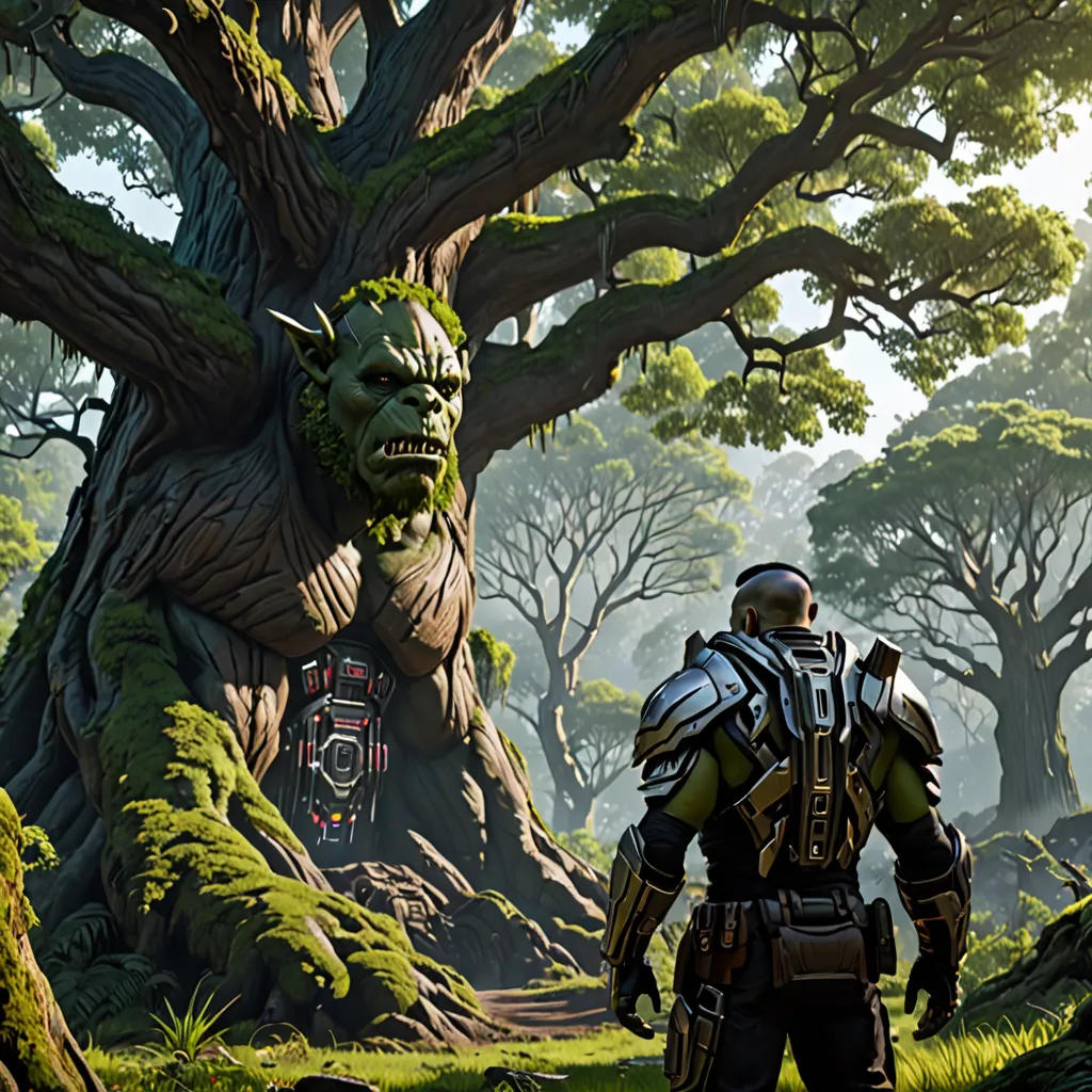 The Orc and the Enchanted Oak