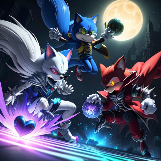 Sonic + Shadow + Silver Fusion Mask | grunty art