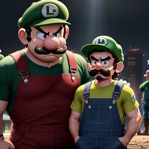 The Mighty Mario and the Frightened Luigi