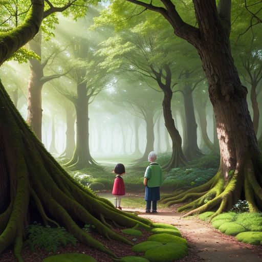 The Magical Grove: A Tale of Nature's Healing Touch