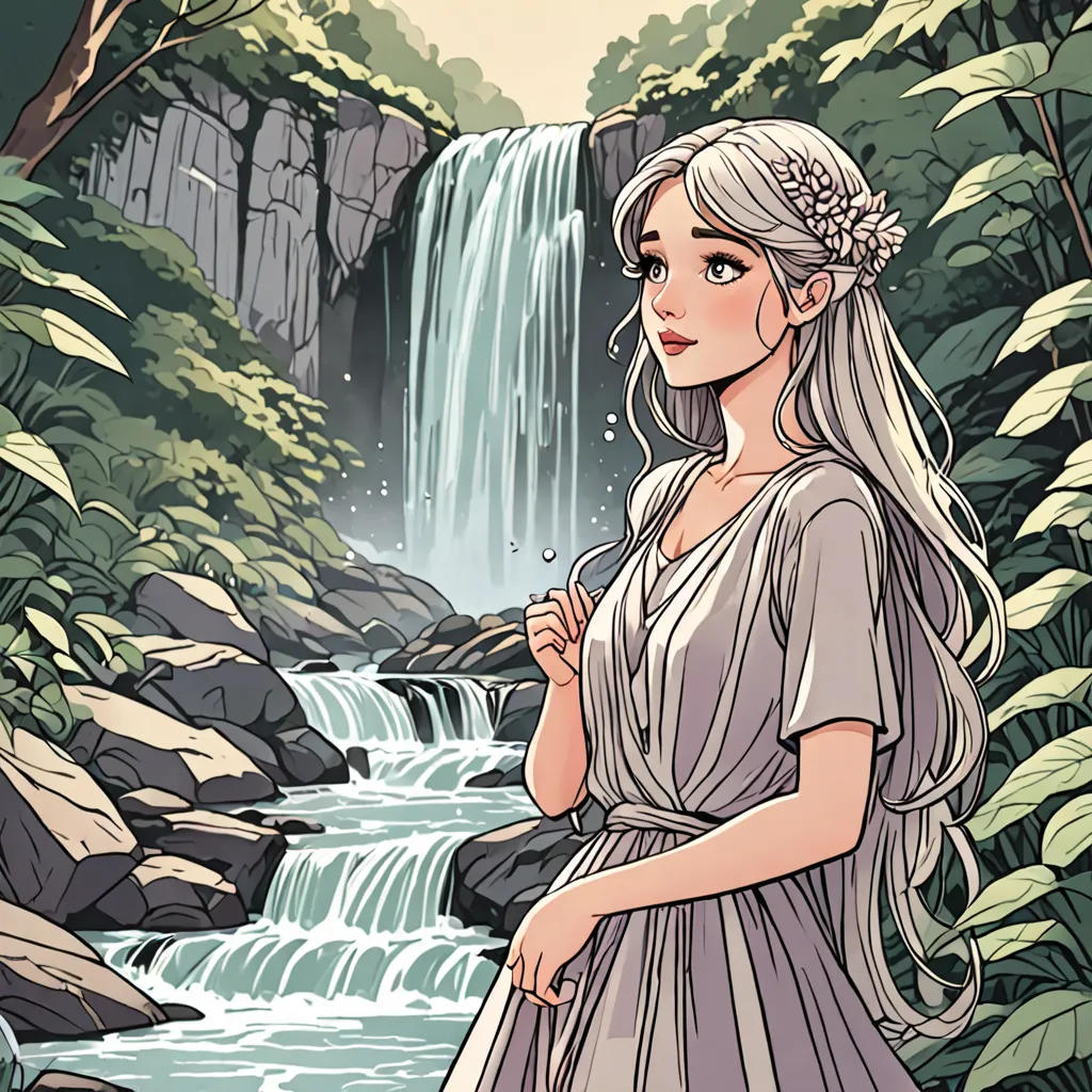 Lila's Journey to the Whispering Waterfall