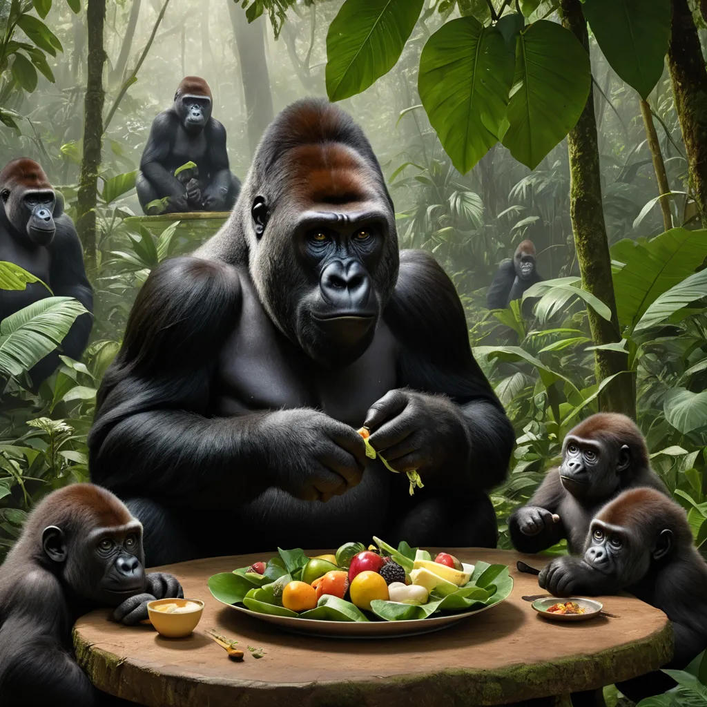 A Gorilla's Dinner