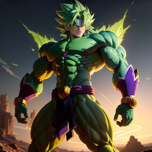 Why does Broly grow to be so muscular when transformed? Unless I'm