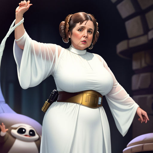 Princess Leia and the Clutches of Jabba the Hutt