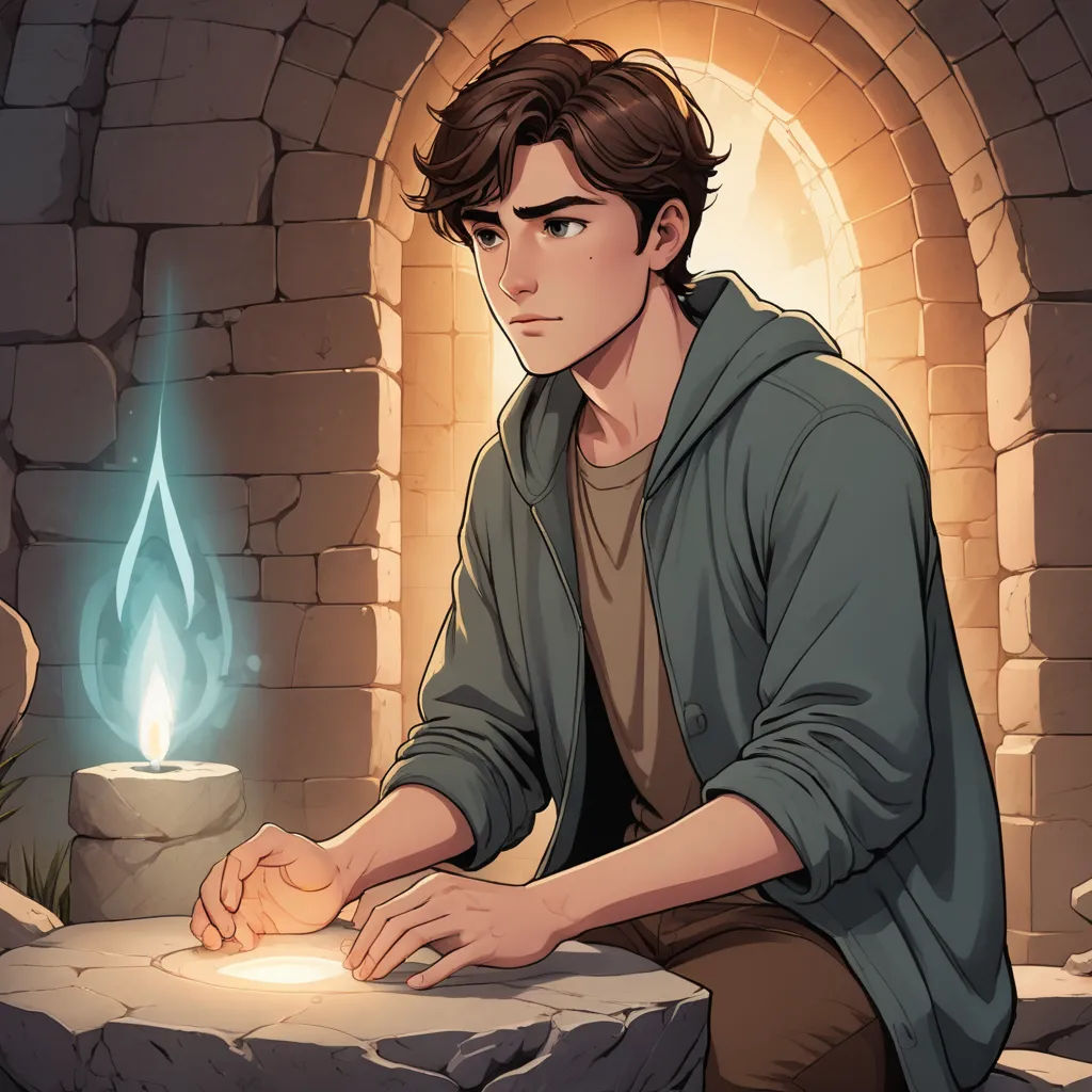 a man sitting at a table with a candle in front of him and a lit candle in the background, sots art, a character portrait, Cedric Seaut (Keos Masons), official art