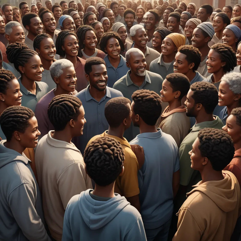 a large group of people standing together in a crowd of people, all smiling and looking at the camera, antipodeans, a stock photo, Chris LaBrooy, promotional image