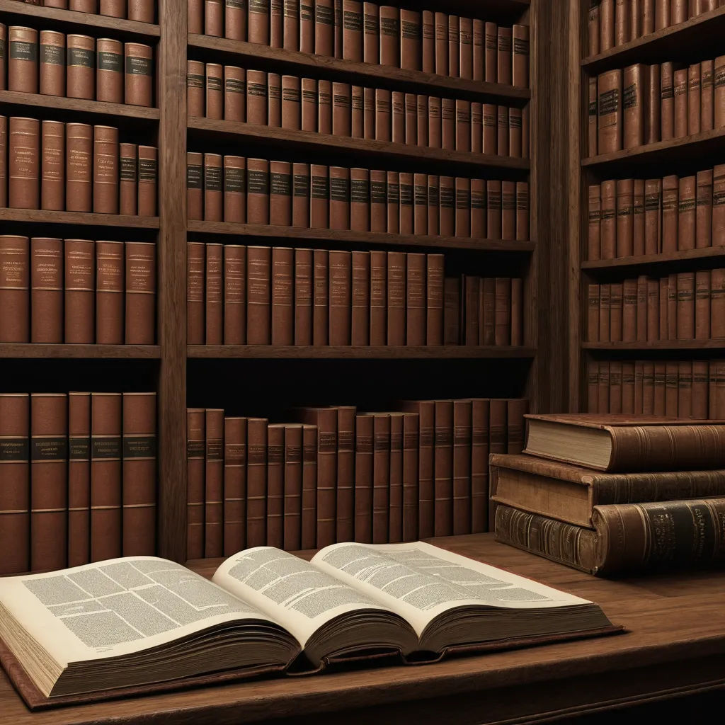 a book is on a desk in front of a bookcase full of books and a stack of books, academic art, a 3D render, Andries Stock, graphic novel