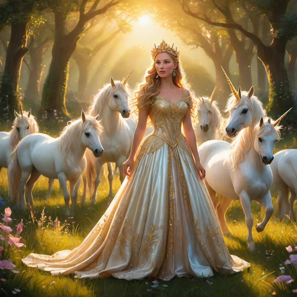 The Enchanted Princess and Her Unicorns