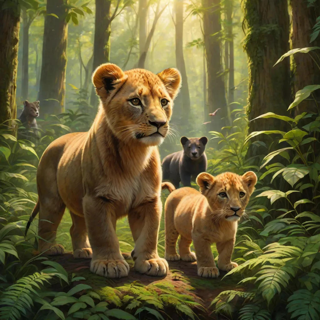 The Lion Cub Leo, and The Bear Doby