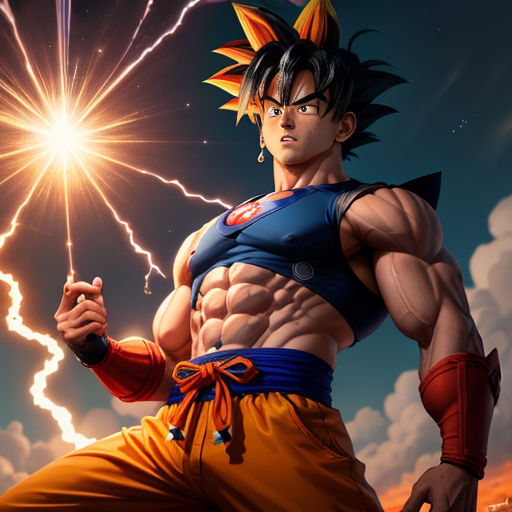 Goku Super Saiyajin Guerreiro - Gráfico vetorial grátis no Pixabay