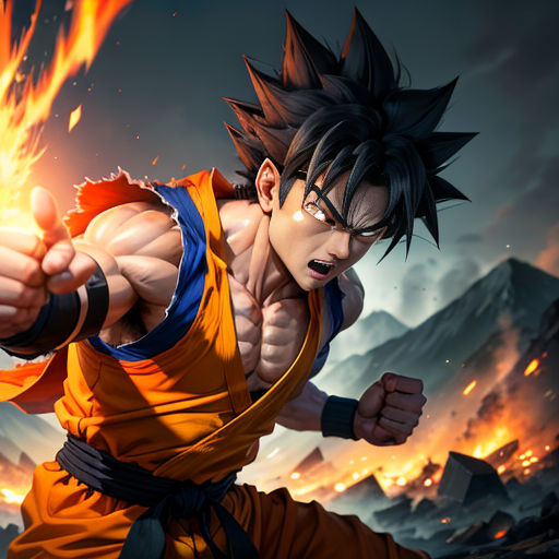 Goku Super Saiyajin Guerreiro - Gráfico vetorial grátis no Pixabay