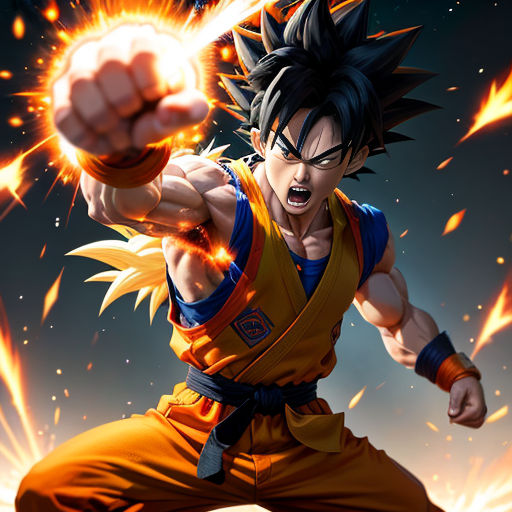 Goku Super Saiyajin Guerreiro - Gráfico vetorial grátis no Pixabay