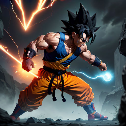 Goku Super Saiyajin Guerreiro - Gráfico vetorial grátis no Pixabay