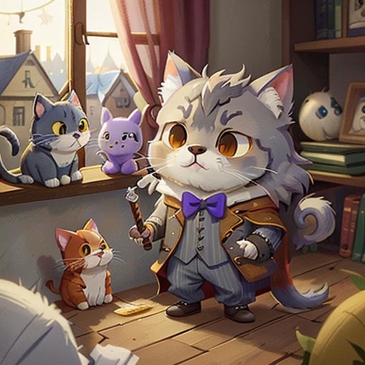 The Cat Knight and the Mysterious Fur Ball
