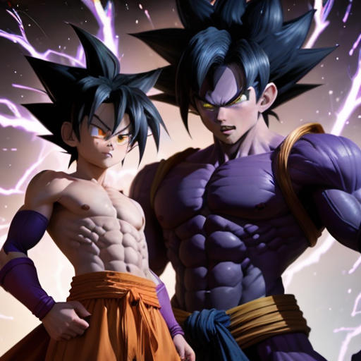 Goku GT Kid vs Captain Ginyu Body Swap