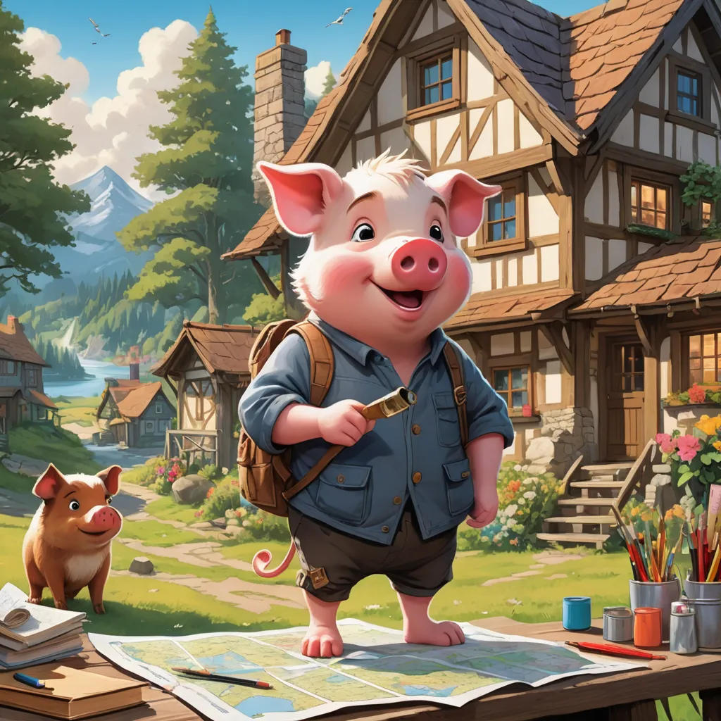 The Adventures of Three Little Pigs