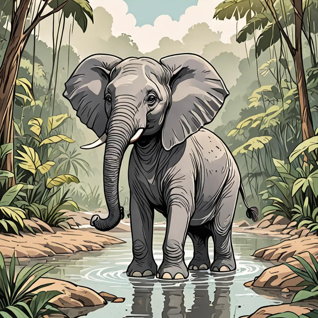 The Brave Little Elephant