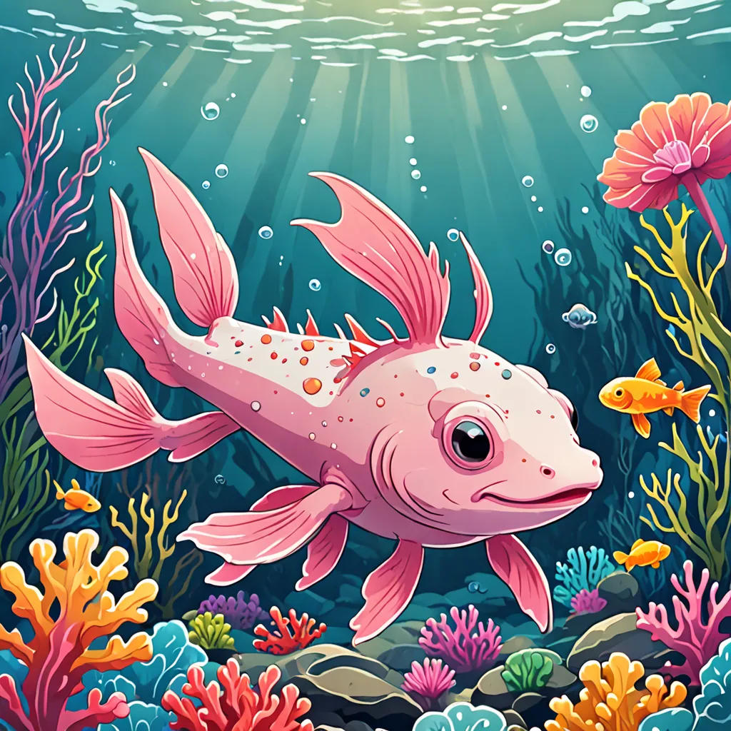 A Day in the Life of Sal the Axolotl