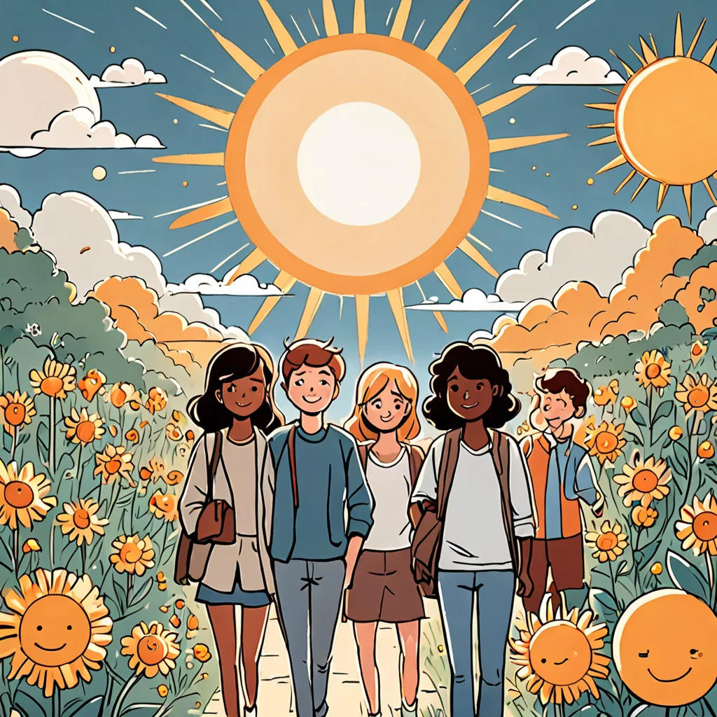 The Sun and his friends