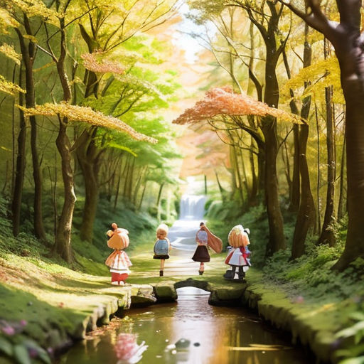 Floresta de anime, anime de floresta papel de parede HD