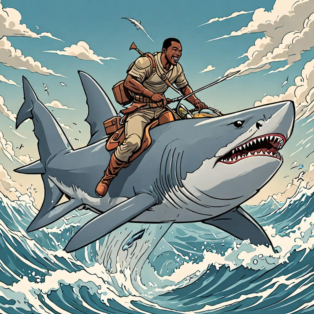 The Shark Rider of the African Seas