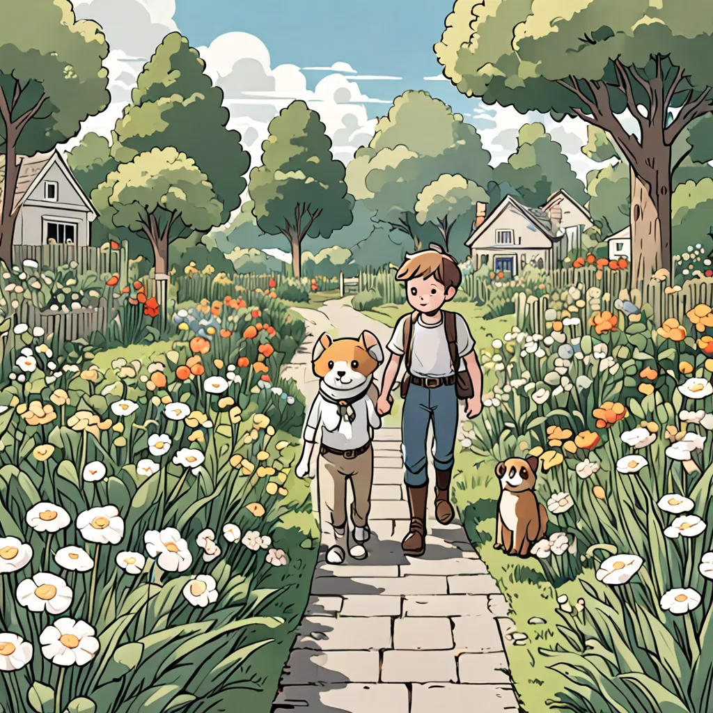 Timmy and Snowball's Garden Adventure