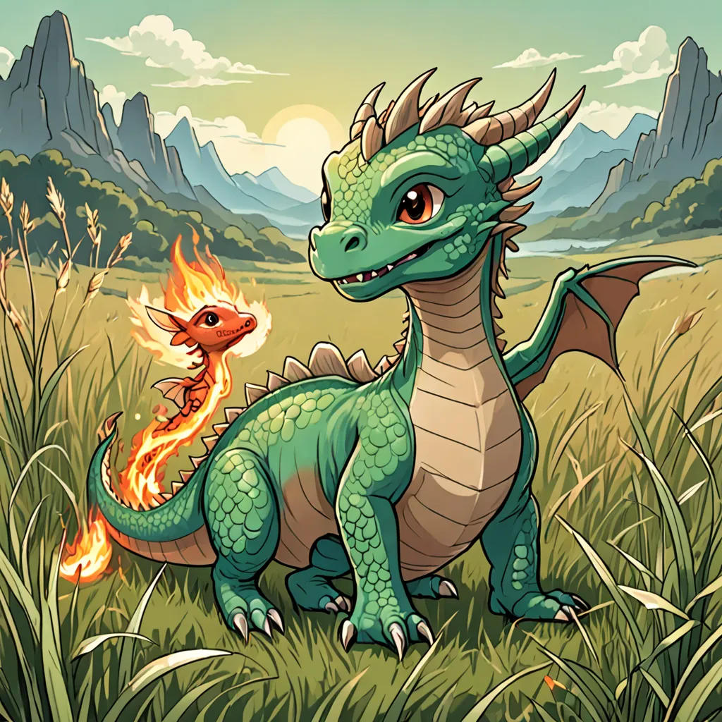 The Little Dragon's First Fire