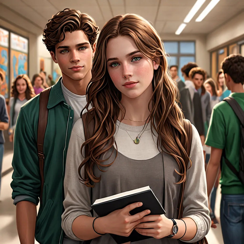 a couple of people standing in a room with a book in their hands and a book in their hand, sots art, a detailed painting, Cedric Seaut (Keos Masons), official art