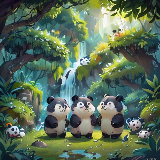 The Adventure of the Seven Panda Friends