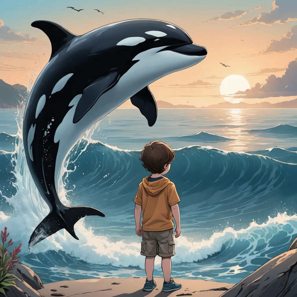 The Little Boy and the Baby Killer Whale | Story.com, image size:1024x1024