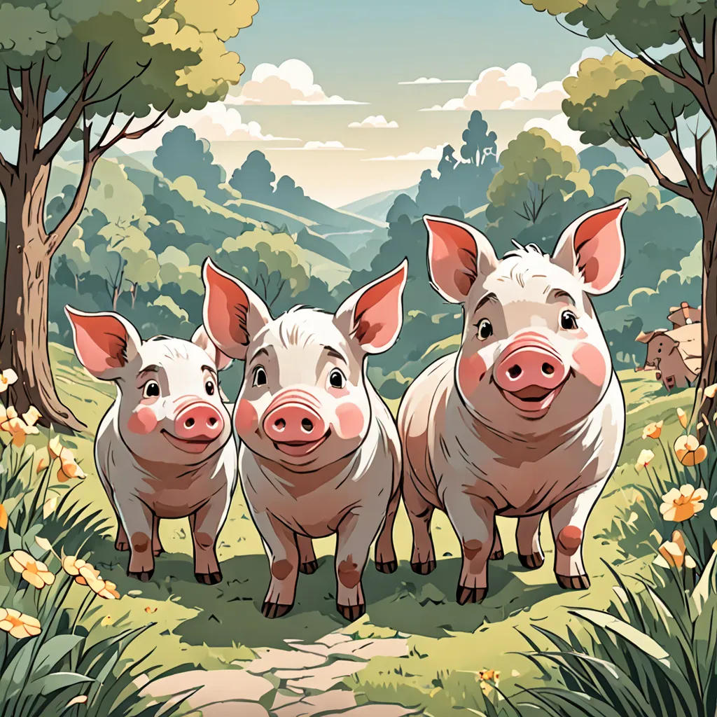 The Three Little Pigs and the Big Bad Wolf
