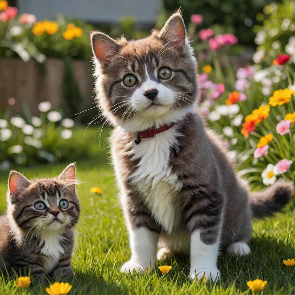 Benny the Dog and Whiskers the Cat