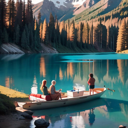 One day, Jessica's family invited Jezzele to go camping with them at a lakeside cabin. Jezzele was excited and happy to have a fun adventure with her friend. She packed her gear and set off with the family on their camping trip.