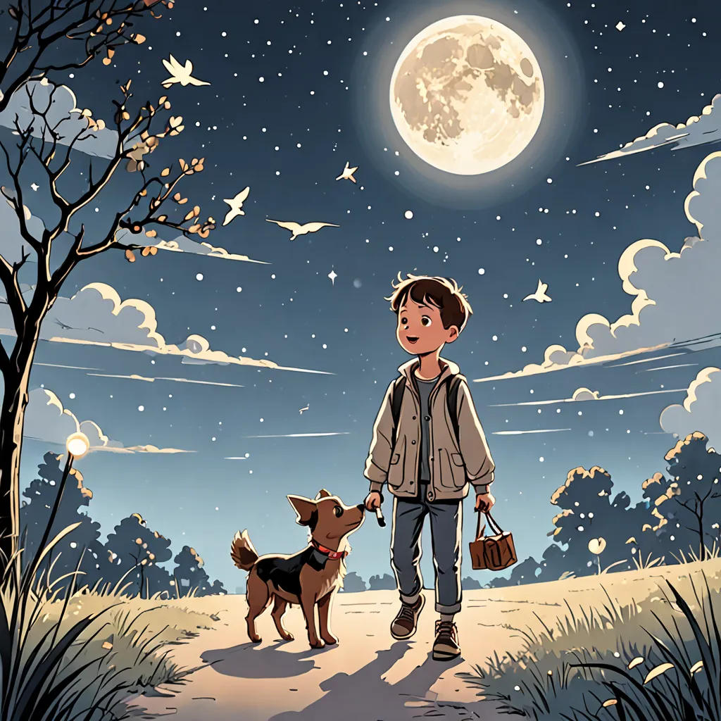 Moon's light in my beautiful journey