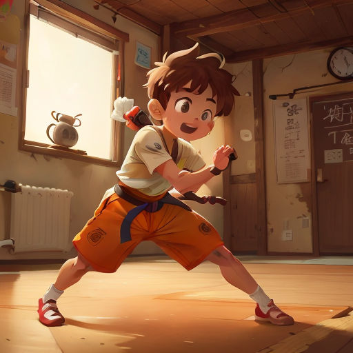 a boy is playing a game of squash in a room with a clock on the wall and a window