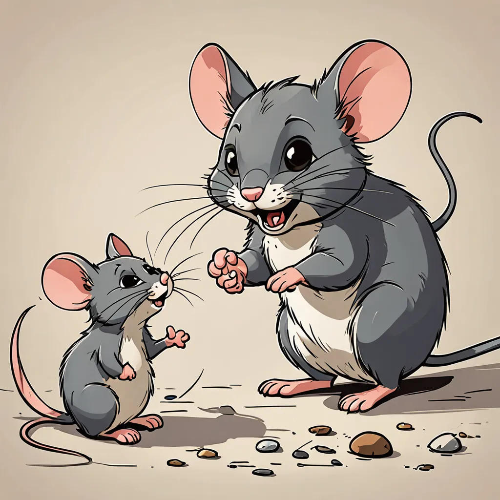 The Mischievous Mouse and the Cunning Cat