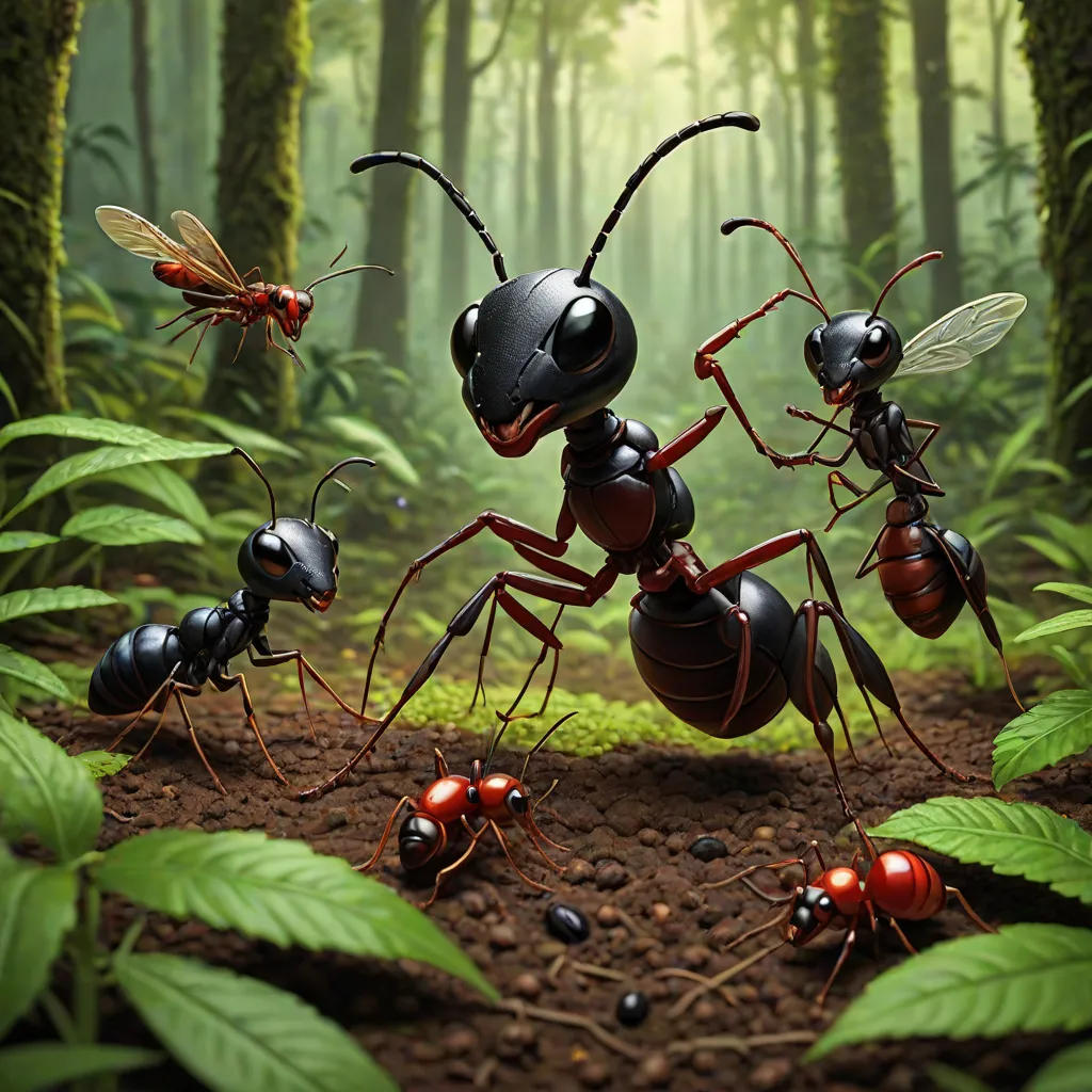The Battle of the Ants and the Hornets