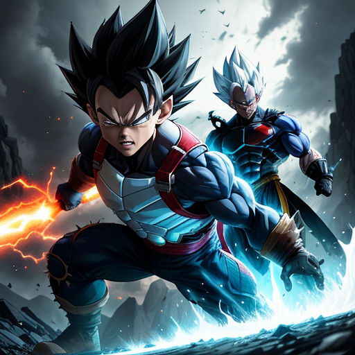 anime men, Dragon Ball Super, Super Saiyan, Vegito, Vegito Blue