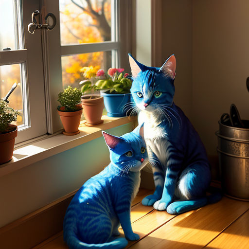 Smurf Cat Whimsy: Embrace Adorable Magic in Feline Blue 